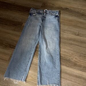 Fashion Nova Light Blue Straight-Leg Jeans